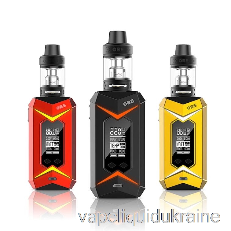 Vape Liquid Ukraine OBS BAT 218W & DAMO Starter Kit Black Mod / Black Tank
